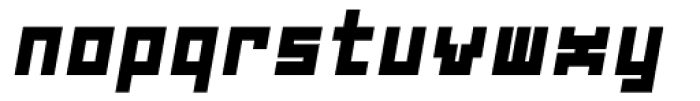 Subito Black Oblique Font LOWERCASE