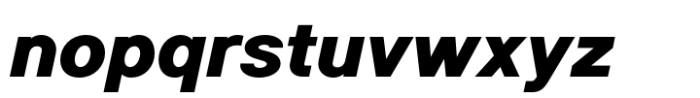 Sublima Heavy Italic Font LOWERCASE