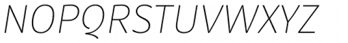 Submariner Thin Italic Font UPPERCASE
