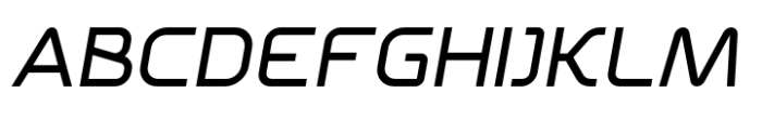 Subsurface Regular Italic Font UPPERCASE