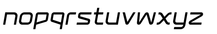 Subsurface Regular Italic Font LOWERCASE
