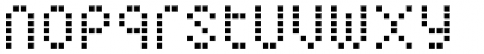 Subway Ticker Grid Font LOWERCASE