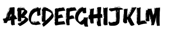Sucker Brush Font UPPERCASE