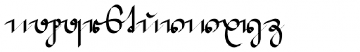 Suetterlin Calligraphic Alt Bold Font LOWERCASE