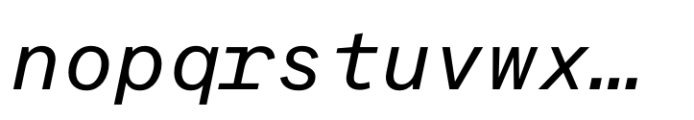 Suffix Italic Font LOWERCASE