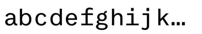 Suffix Regular Font LOWERCASE