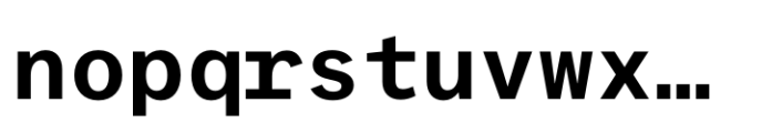 Suffix Semi Bold Font LOWERCASE