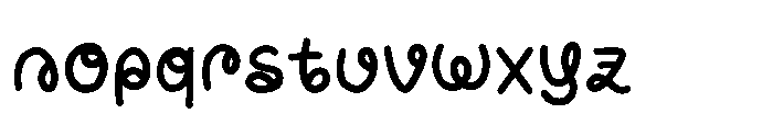 Sugar Bunch Font LOWERCASE