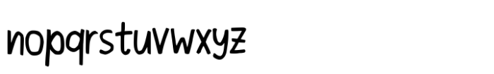 Sugar Casual Font LOWERCASE