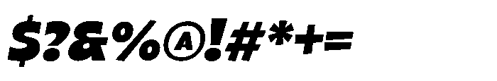 Sugar Chunk Slant Regular Font OTHER CHARS