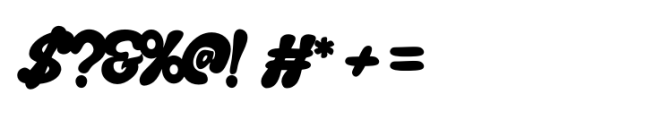 Sugar Drip Regular Font OTHER CHARS