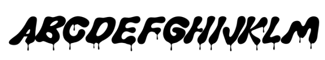 Sugar Drip Regular Font UPPERCASE