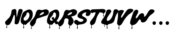 Sugar Drip Regular Font UPPERCASE