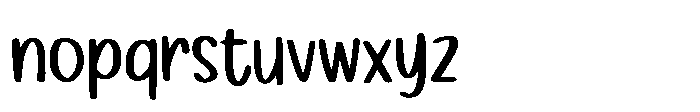 Sugar Milky Font LOWERCASE