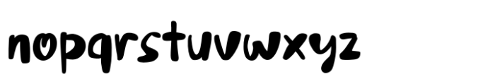 Sugar Pasta Regular Font LOWERCASE