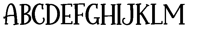 Sugar Serif Regular Font UPPERCASE
