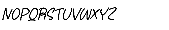 Sugarhare Italic Font UPPERCASE