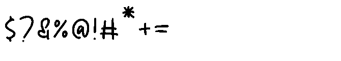 Sugarhare Regular Font OTHER CHARS