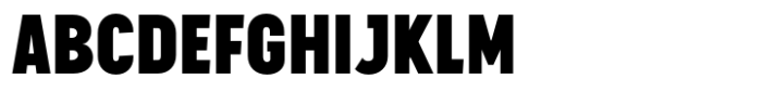 Sugih Black Condensed Font UPPERCASE