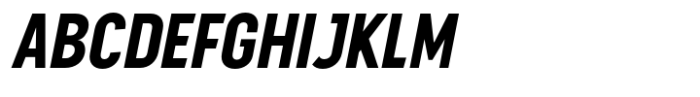 Sugih Bold Condensed Slanted Font UPPERCASE