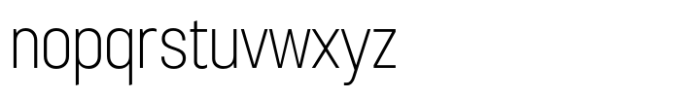 Sugih Extra Light Condensed Font LOWERCASE