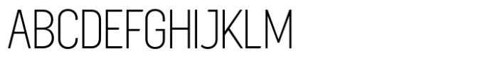 Sugih Extra Light Narrow Font UPPERCASE