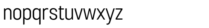 Sugih Light Condensed Font LOWERCASE