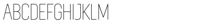 Sugih Thin Condensed Font UPPERCASE