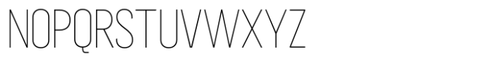 Sugih Thin Condensed Font UPPERCASE