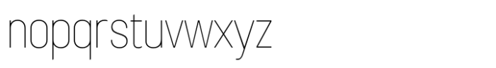 Sugih Thin Condensed Font LOWERCASE