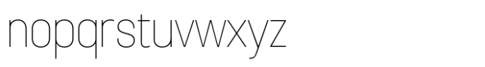 Sugih Thin Narrow Font LOWERCASE