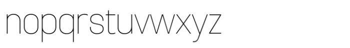 Sugih Thin Font LOWERCASE