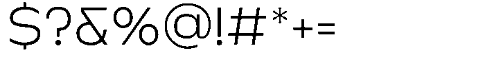 Sugitta Light Font OTHER CHARS
