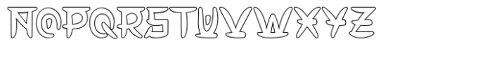 Sugoi Gekai Outline Font UPPERCASE