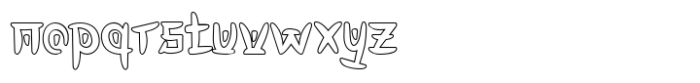 Sugoi Gekai Outline Font LOWERCASE