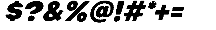 Sugreen Slant Font OTHER CHARS