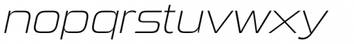 Sui Generis ExtraLight Italic Font LOWERCASE