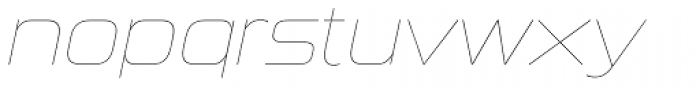 Sui Generis UltraLight Italic Font LOWERCASE