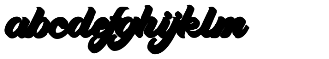 Suitnice Extrude Font LOWERCASE