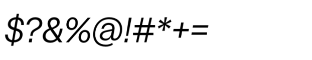 Suiza Light Italic Font OTHER CHARS