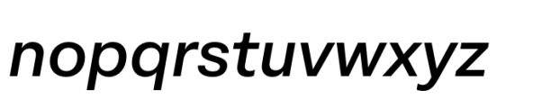 Suiza Medium Italic Font LOWERCASE