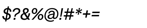 Suiza Regular Italic Font OTHER CHARS