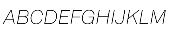 Suiza Thin Italic Font UPPERCASE
