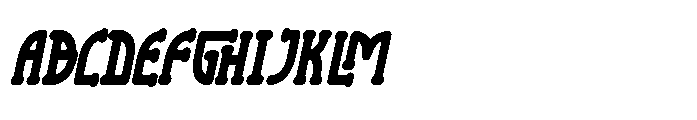 Sukuna Italic Regular Font UPPERCASE