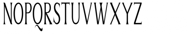 Sulangor Condensed Font UPPERCASE