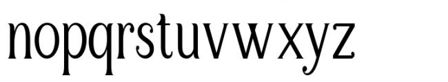 Sulangor Semi Condensed Font LOWERCASE