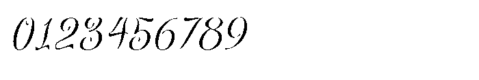 Sullyan Italic Font OTHER CHARS