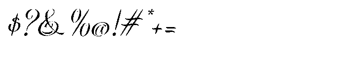 Sullyan Italic Font OTHER CHARS