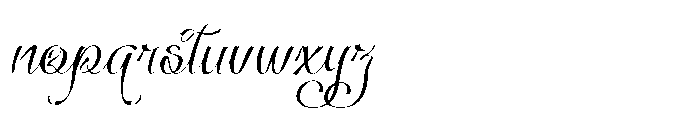 Sullyan Italic Font LOWERCASE
