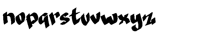 Summer Brown Font LOWERCASE